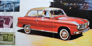 Goliath 1100 Luxus Modelprogram 1958 Carbrochure (10021)